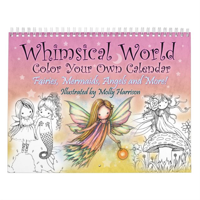 Calendrier Monde Whimsical 2017 Couleur de votre propre calen (Protection)