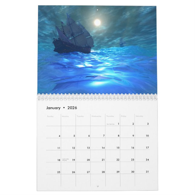 Calendrier mondial des océans - Navires (Jan 2026)