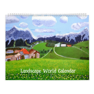 Calendrier mondial paysage