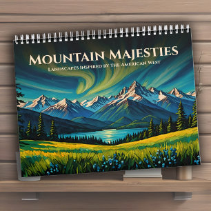 Calendrier Montagne Majesties Vibrant American West Paysage