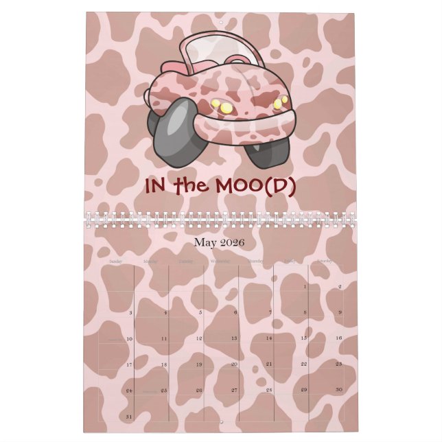 Calendrier Moo Car (Mai 2026)