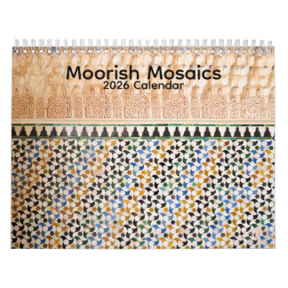 Calendrier Moorish Mosaics 2026 Calendar