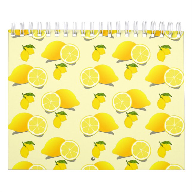 Calendrier Motif citron jaune (Protection)