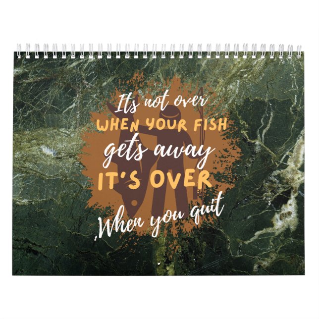 Calendrier Motif de pêche | Ce n'est pas fini (Protection)
