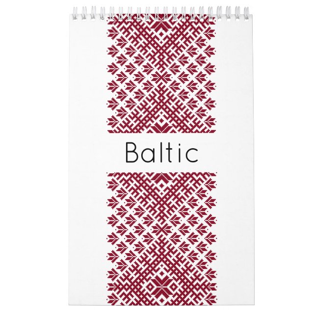 Calendrier Motif folklorique de Lettonie balte (Protection)