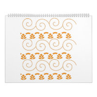motif orange et blanc avec des tourbillons
