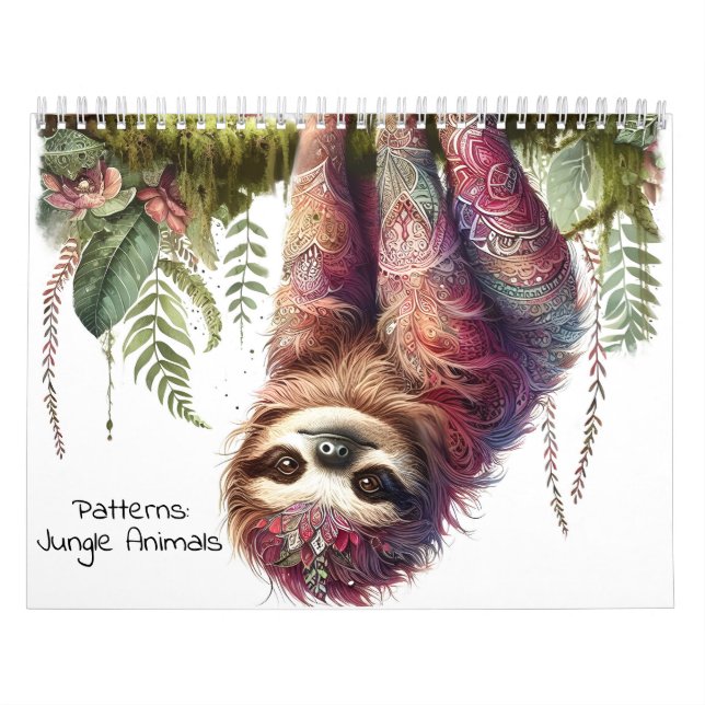 Calendrier Motifs de la nature - Animaux de la Jungle (Protection)