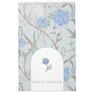 Calendrier Motifs floraux grandmillennial intemporels