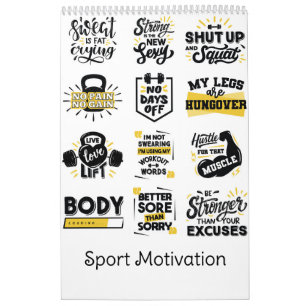 Calendrier Motivation sportive