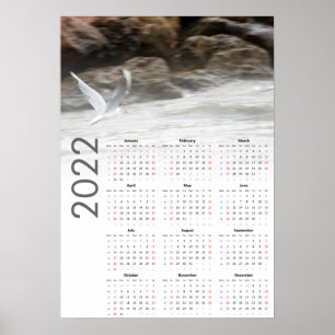 Calendrier Mouette 2022 Poster - dimanche en premi