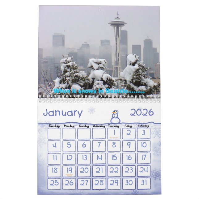 Calendrier Mural 0 seattle_master [1], J'AIME Seattle, J'AIME LA (Jan 2026)