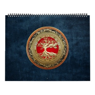 Calendrier Mural [100] Treasure Trove : Arbre de vie celtique [Or]