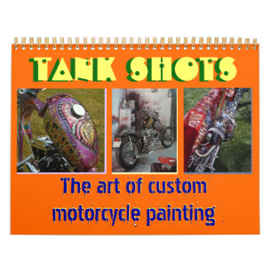 Calendrier Mural 12 mois 2013 personnalisé peinture moto midi sz