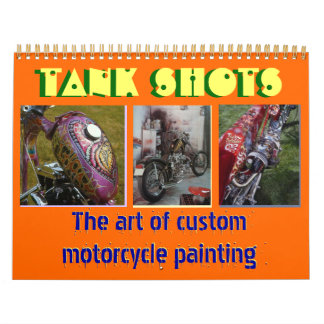 Calendrier Mural 12 mois 2013 personnalisé peinture moto midi sz