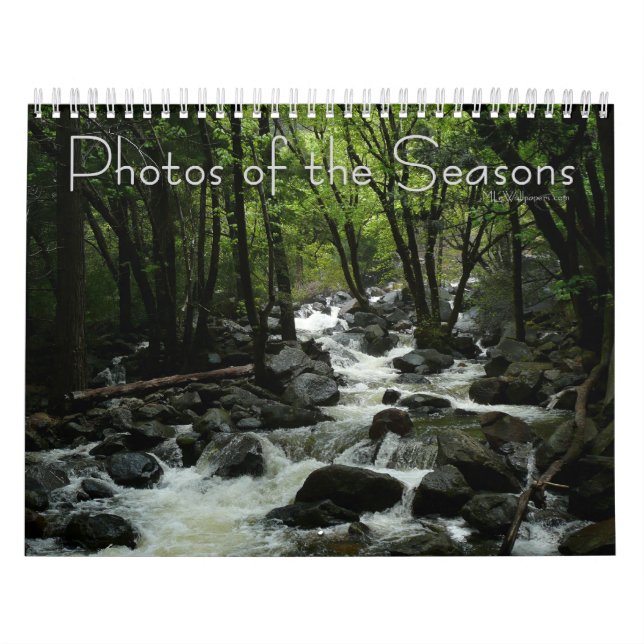 Calendrier Mural 12 mois de photos des saisons, 3e édition (Protection)