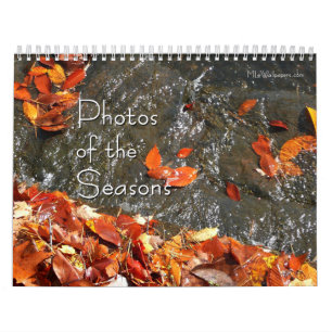 Calendrier Mural 12 Mois de Photos des Saisons, 8e édition