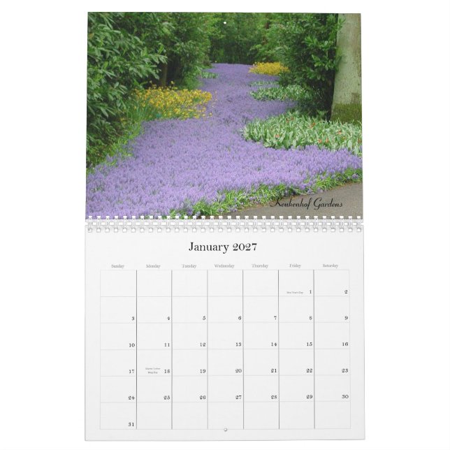 Calendrier Mural 2009 fleurs (Jan 2027)