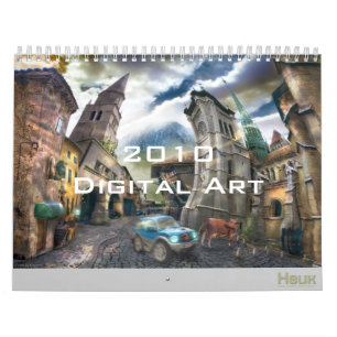 Calendrier Mural 2010 Digitals surréalistes et art d'imaginaire -