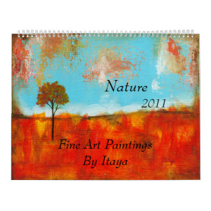 Calendrier Mural 2011 peintures de beaux-arts de nature de