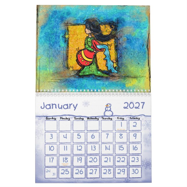 Calendrier Mural 2012 pour des enfants (Jan 2027)