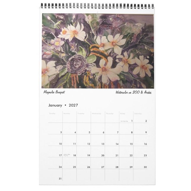 Calendrier mural 2013 (Jan 2027)