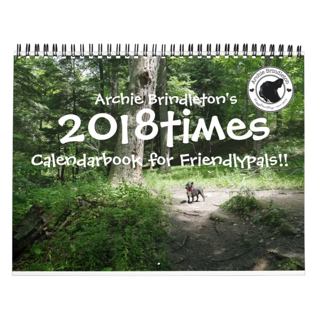 Calendrier Mural 2018times Calendarbook d'archie Brindleton ! ! (Protection)
