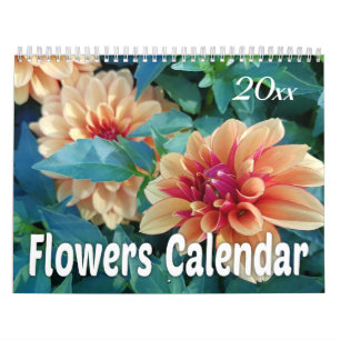 Calendrier Mural 2019 fleurs colorées