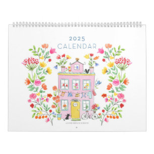 Calendrier mural 2025 / Grand 11 pouces x 14,25 po