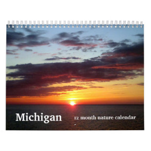 Calendrier Mural 2025 Michigan Nature & Paysage