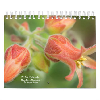 Calendrier mural 2026 Fleurs en photographie macro