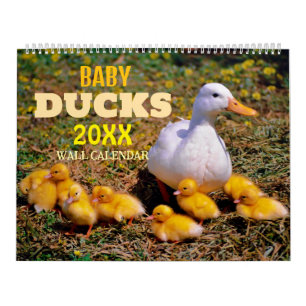 Calendrier Mural 2027 Canetons Mignons
