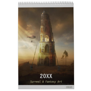 Calendrier Mural 20XX Digital Surreal & Imaginaire Art