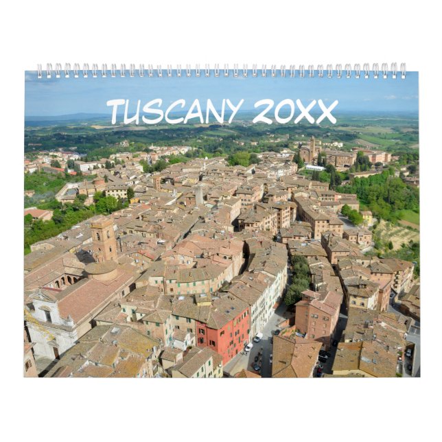 Calendrier Mural 24 mois en Toscane (Protection)