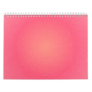 Calendrier mural à dégradé rose minimal