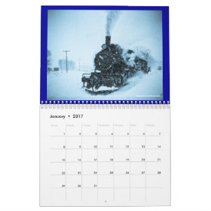 Calendrier Mural Acier et vapeur 2016 locomotives vintages de