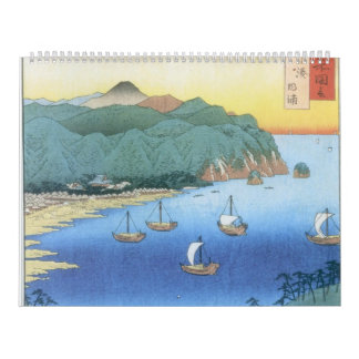 Calendrier Mural Admission à la province d'Awa par Ando Hiroshige