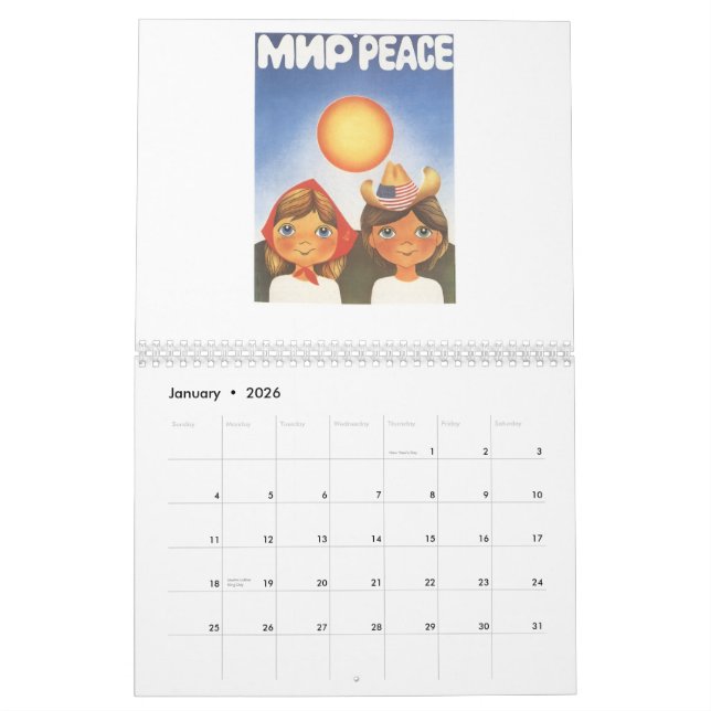 Calendrier Mural Affiches soviétiques (Jan 2026)