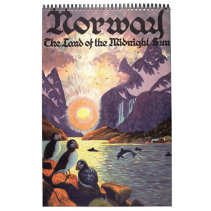 Calendrier Mural Affiches vintages sur les voyages internationaux