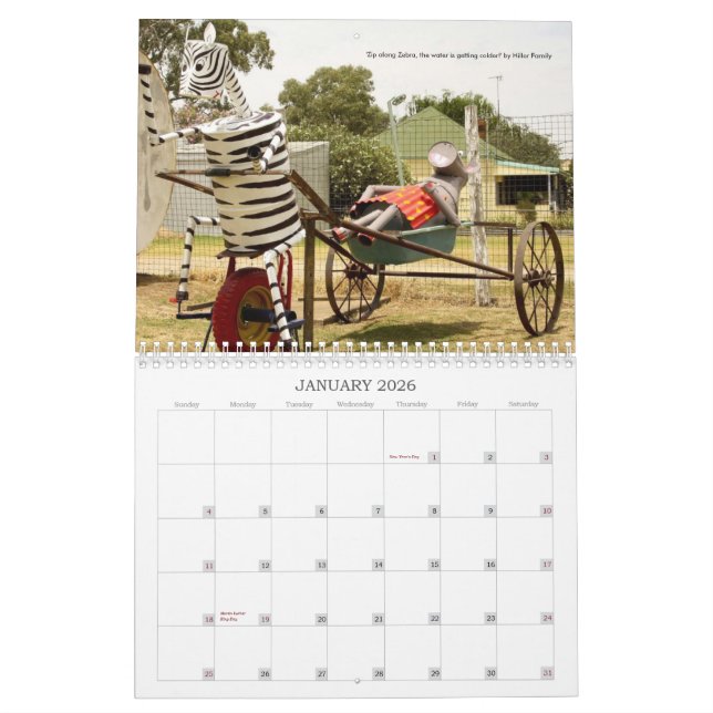 Calendrier Mural Animaux à vélo 2011 Ezy Rider (Jan 2026)