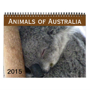 Calendrier Mural animaux australiens 2015
