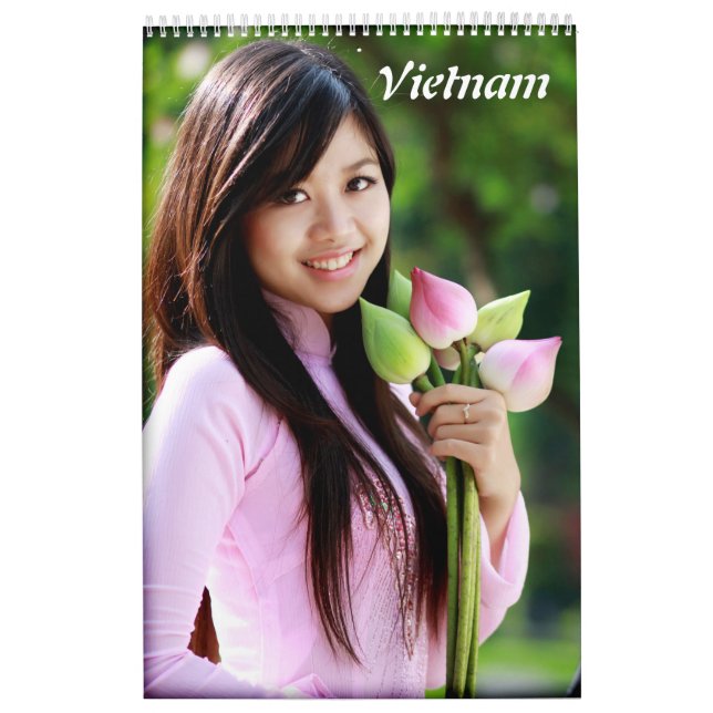 Calendrier Mural Ao Dai Vietnam (Protection)