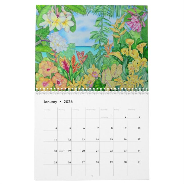 Calendrier Mural Aquarelles par Joel W. Carlson (Jan 2026)