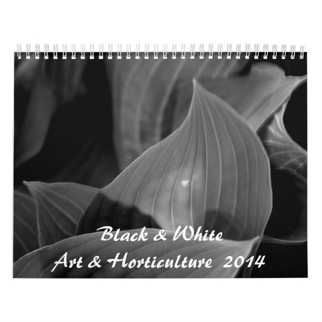 Calendrier Mural Art et horticulture noirs et blancs 2014 (Protection)