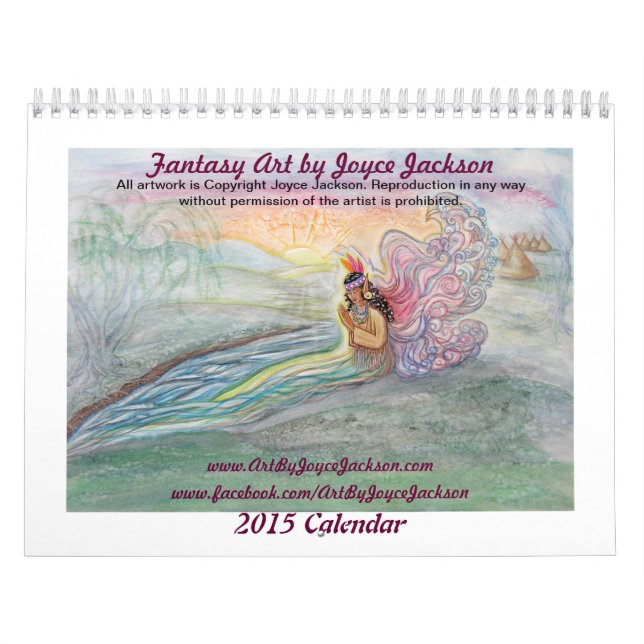 Calendrier Mural Art Imaginaire original par Joyce Jackson Calendri (Protection)