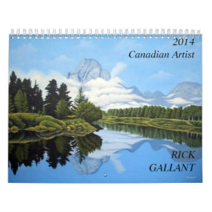 Calendrier Mural Artiste canadien Rick vaillant
