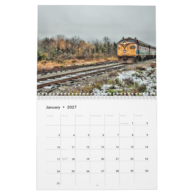 Calendrier Mural Automne 2012 (Jan 2027)