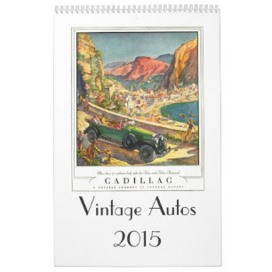 Calendrier Mural Autos vintage 2015