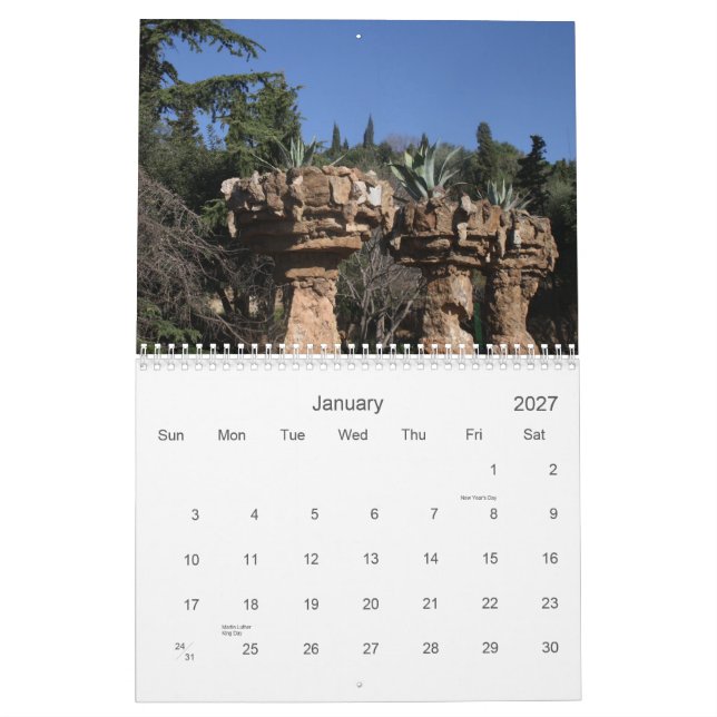 Calendrier Mural Barcelone 2016 (Jan 2027)