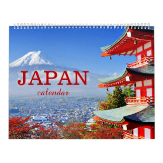 Calendrier mural beau tradition esthétique Japon 