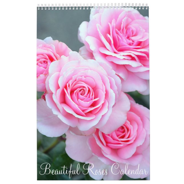 Calendrier Mural Beaux roses (Protection)